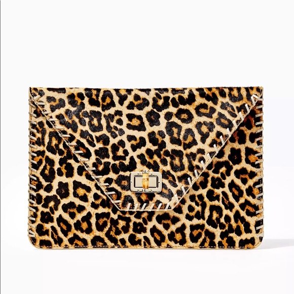 Lilly Pulitzer celina clutch leopard - Picture 1 of 1